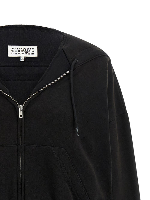 MM6 Maison Margiela Black Cotton Sweatshirt