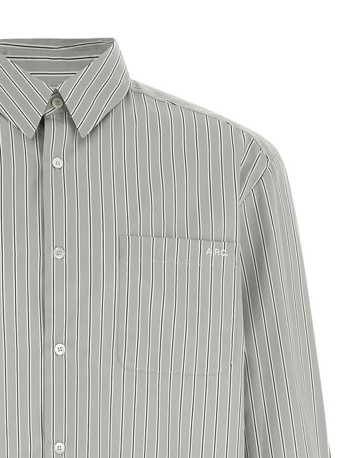 A.P.C. Gray Cotton Blouse