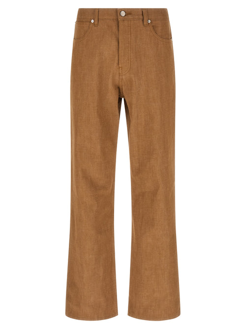 A.P.C. Brown Cotton Jeans Denim