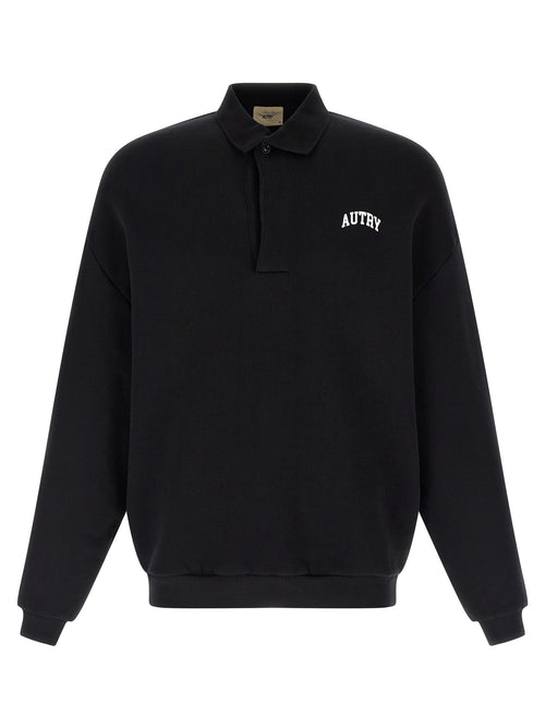 Autry Black Cotton Sweatshirt