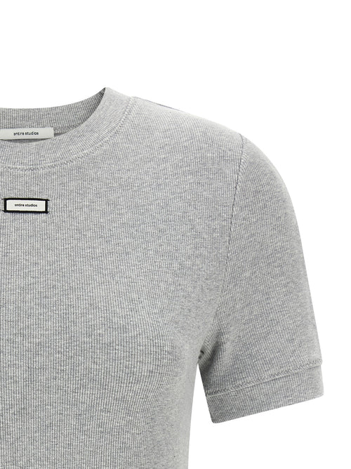Entire Studios Gray Cotton T-Shirt