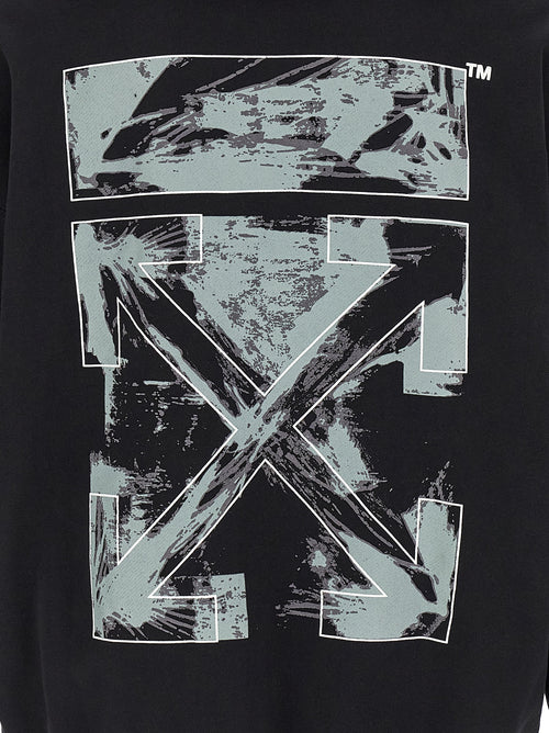 Off-White Black Cotton Sweatshirt