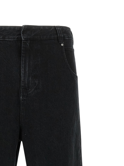 Entire Studios Black Cotton Straight-Leg Jeans