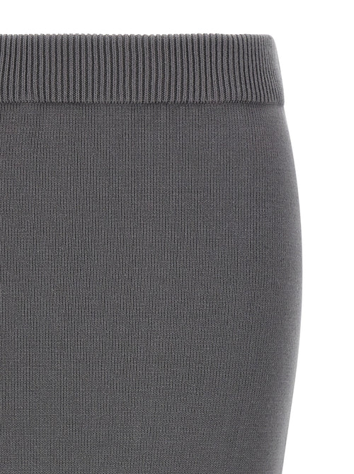 Entire Studios Gray Cotton Midi Skirt