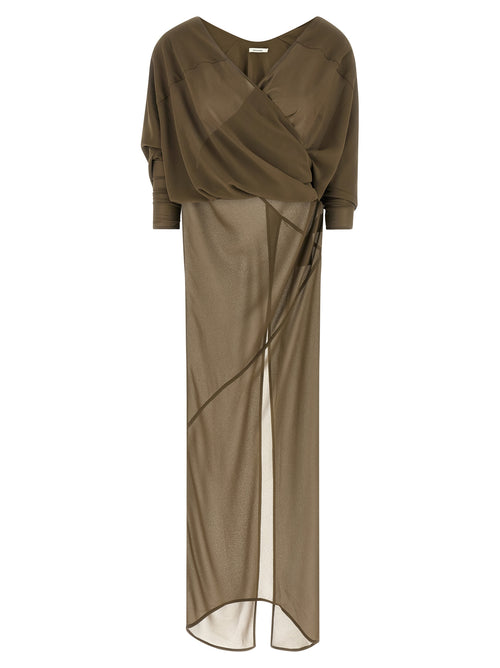 Entire Studios Bicolor Polyester Long Dress