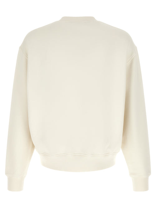 Palm Angels White Cotton Sweatshirt