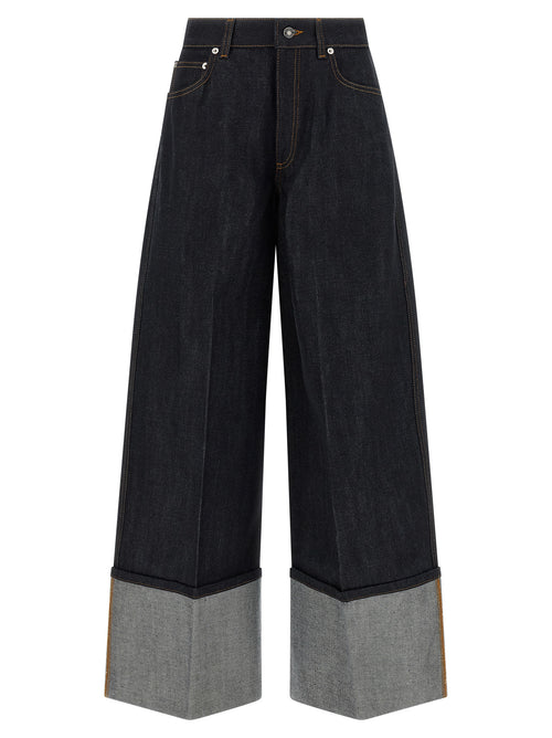Givenchy Blue Cotton Flared Jeans
