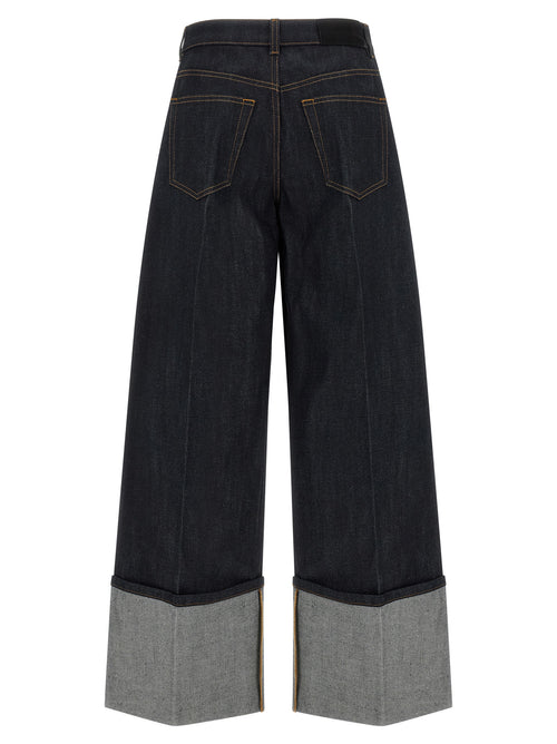 Givenchy Blue Cotton Flared Jeans