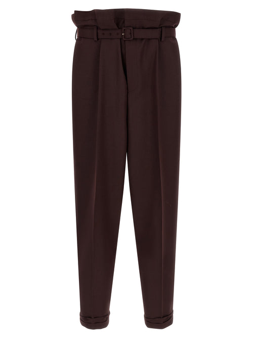 Saint Laurent Purple Wool Casual Pants