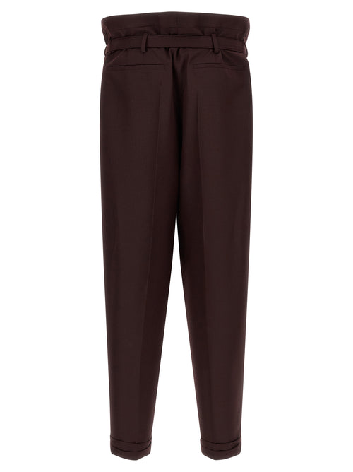 Saint Laurent Purple Wool Casual Pants