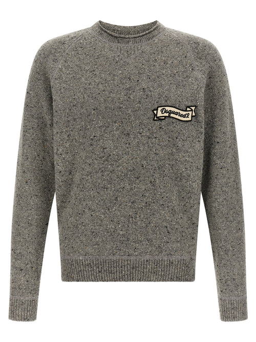 Dsquared² Gray Wool Cardigan