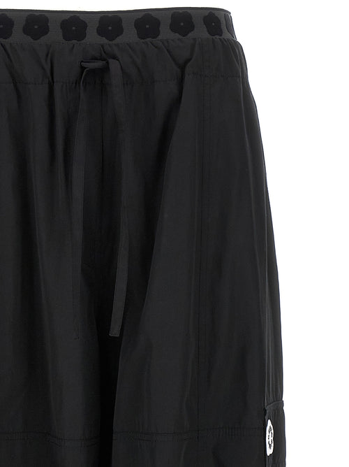 Kenzo Black Polyester Cargo Pants