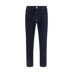 Dsquared² Blue Cotton Slim Fit Jeans