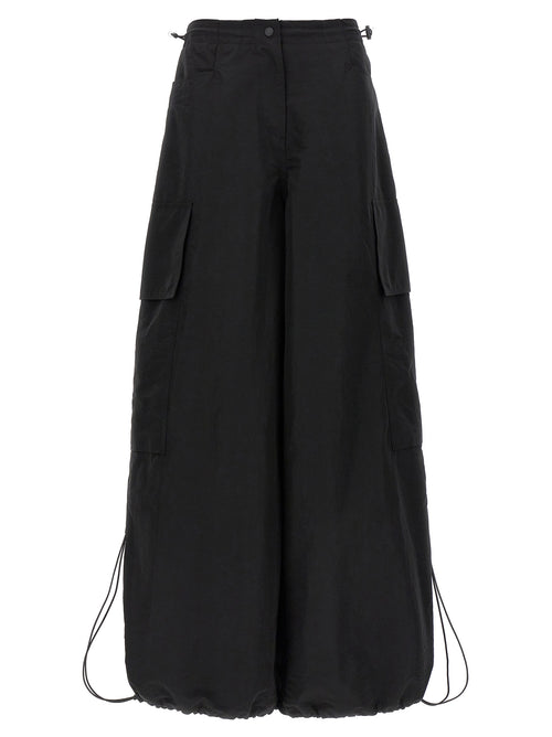 Palm Angels Black Polyamide Casual Pants