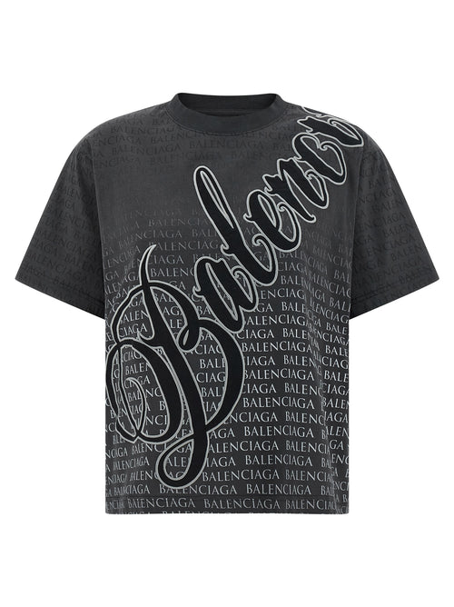Balenciaga Black Cotton T-Shirt