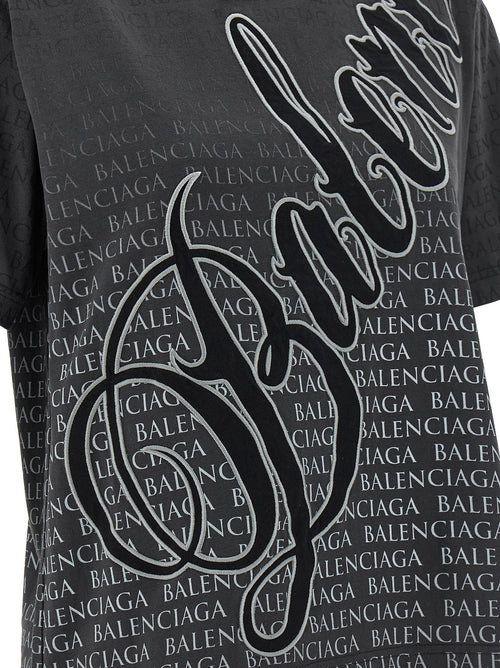 Balenciaga Black Cotton T-Shirt
