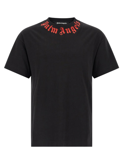 Palm Angels Black Cotton T-Shirt