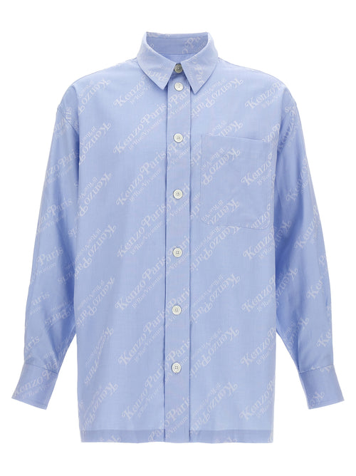 Kenzo Blue Cotton Blouse