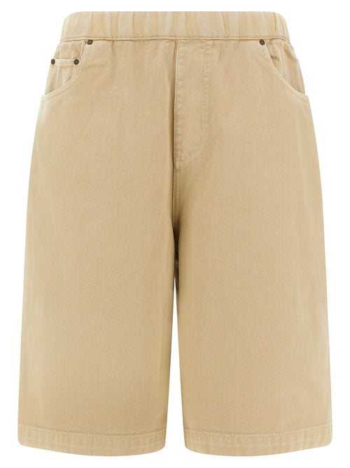 Entire Studios Beige Cotton Bermuda Shorts