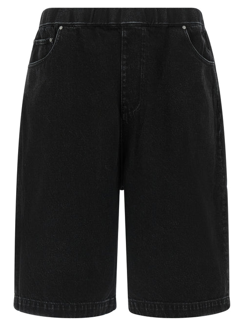 Entire Studios Black Cotton Bermuda Shorts