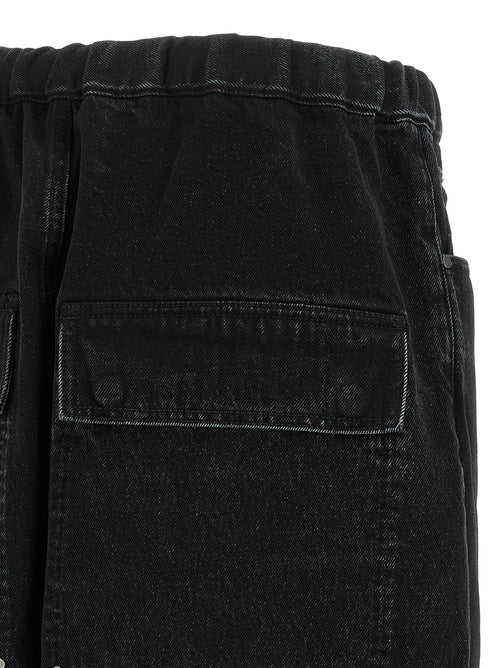 Entire Studios Black Cotton Bermuda Shorts