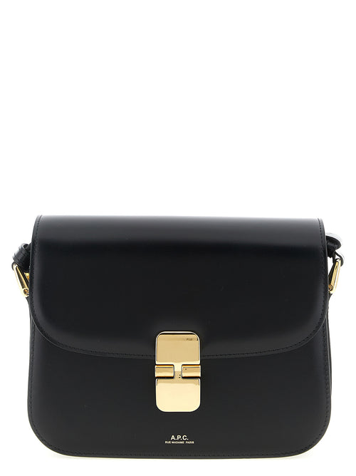 A.P.C. Black Cowhide Crossbody Bag