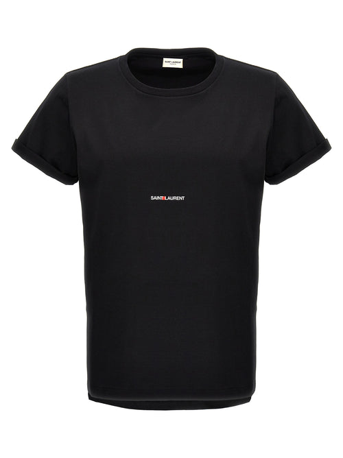Saint Laurent Black Cotton T-Shirt