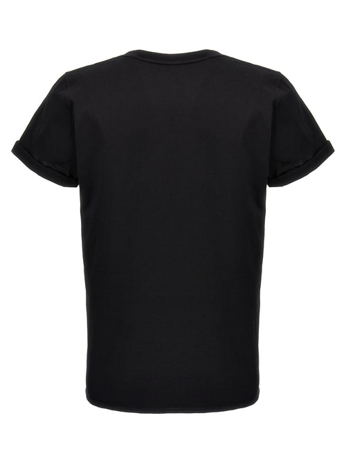 Saint Laurent Black Cotton T-Shirt