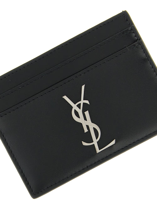 Saint Laurent Black Calfskin Cardholder