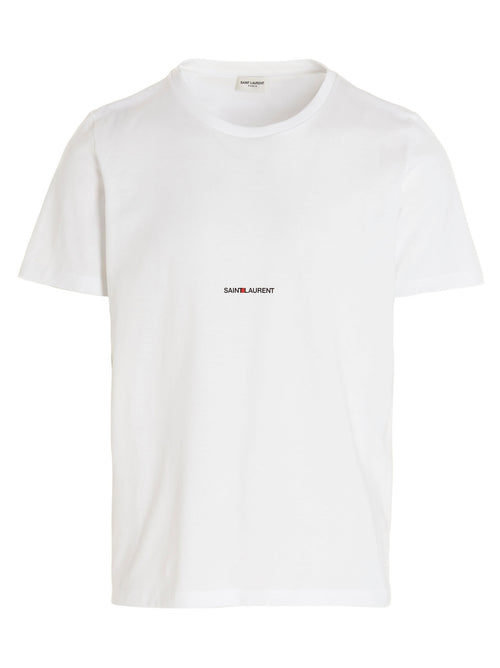 Saint Laurent White Cotton T-Shirt