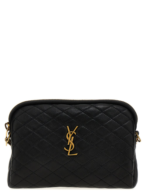 Saint Laurent Black Lamb Leather Crossbody Bag
