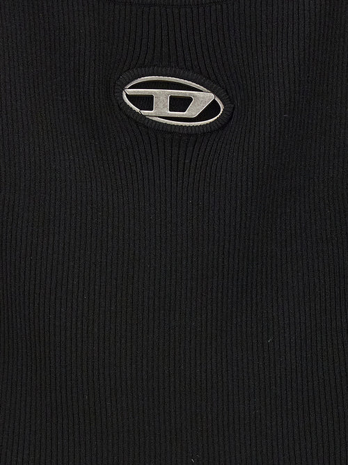 Diesel Black Viscose Cardigan