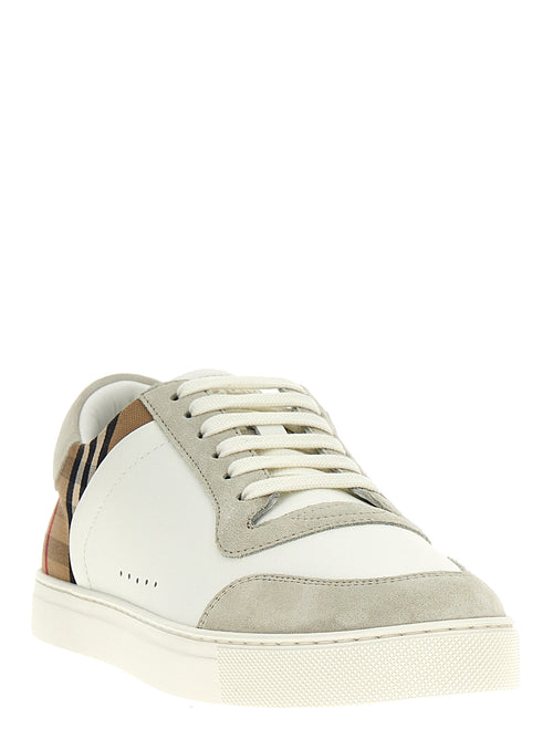 Burberry Multicolor Leather Low Top Sneakers