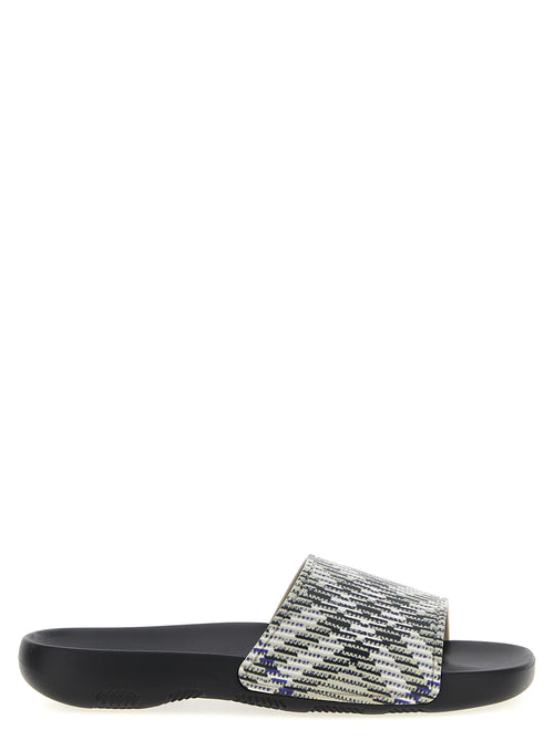 Burberry Multicolor Polyurethane Slides