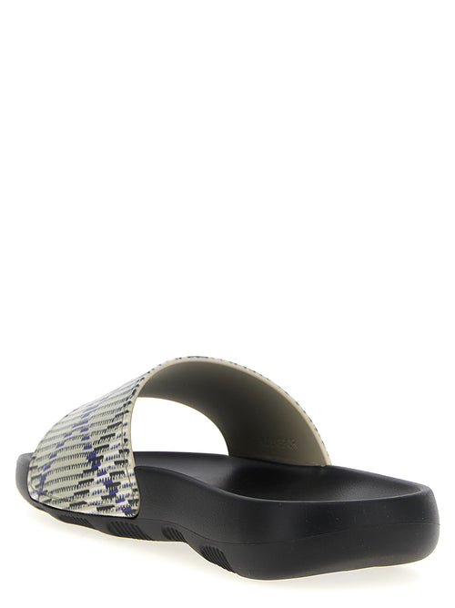 Burberry Multicolor Polyurethane Slides