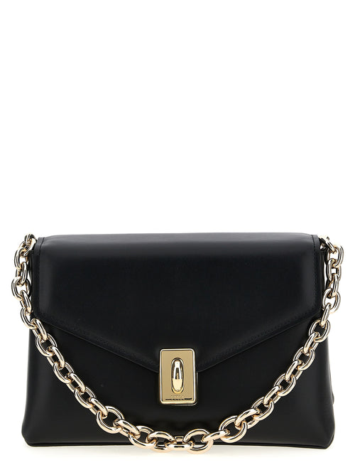 Furla Black Leather Shoulder Bag