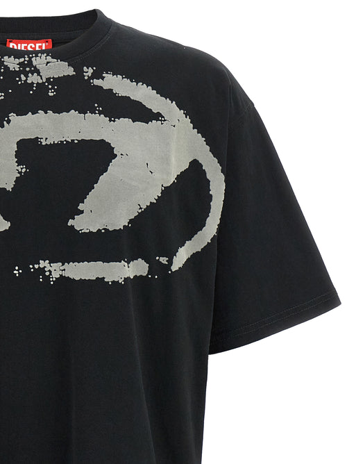 Diesel Black Cotton T-Shirt