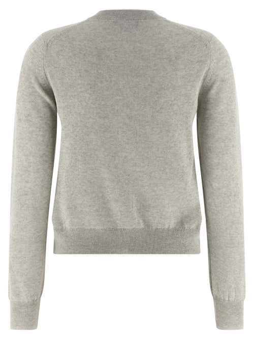 Maison Kitsuné Gray Virgin Wool Cardigan