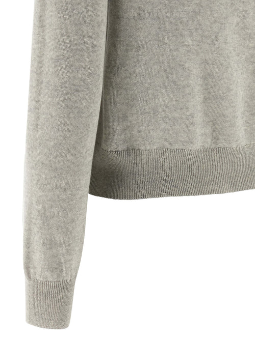 Maison Kitsuné Gray Virgin Wool Cardigan