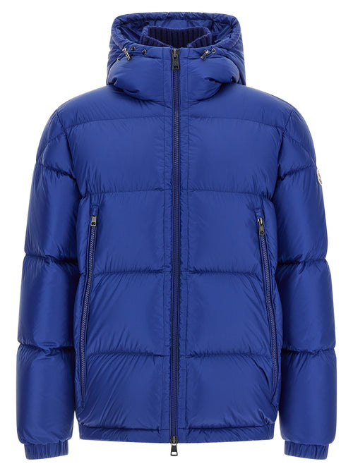 Moncler Blue Polyamide Full-Length Jacket