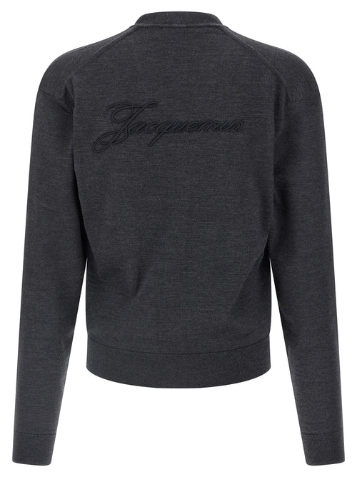 Jacquemus Gray Merino Wool Cardigan