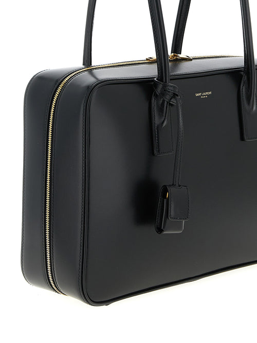 Saint Laurent Black Calfskin Shoulder Bag