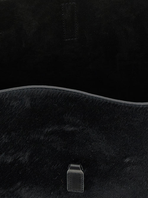 Saint Laurent Black Calfskin Shoulder Bag