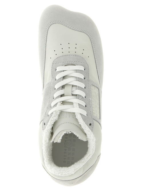 MM6 Maison Margiela White Calfskin Athletic Sneakers