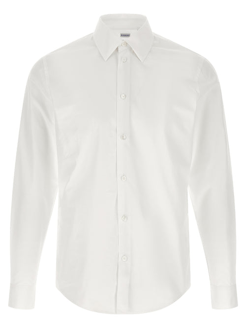 Burberry White Cotton Blouse