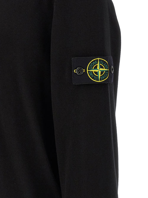 Stone Island Black Cotton Cardigan