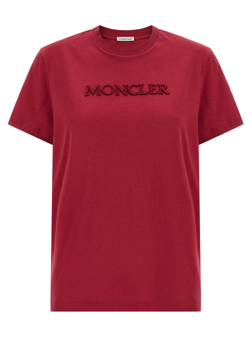 Moncler Red Cotton T-Shirt
