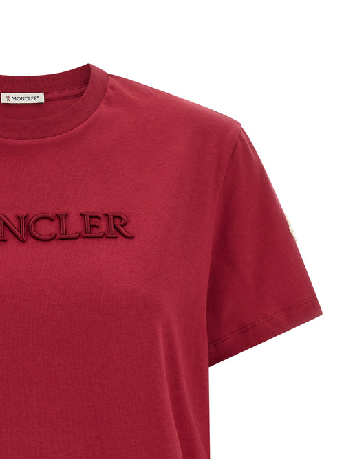 Moncler Red Cotton T-Shirt