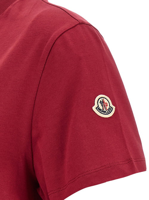 Moncler Red Cotton T-Shirt