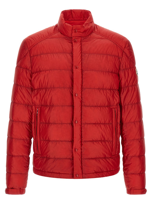 Moncler Red Polyamide Full-Length Jacket